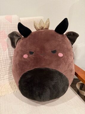 *NWT Squishmallow Bat with Gold Crown, 16 inch - Ambergris (Ultra Rare)